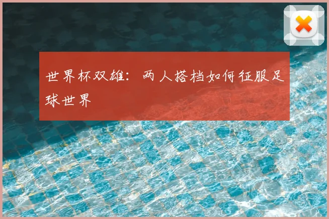 世界杯双雄：两人搭档如何征服足球世界